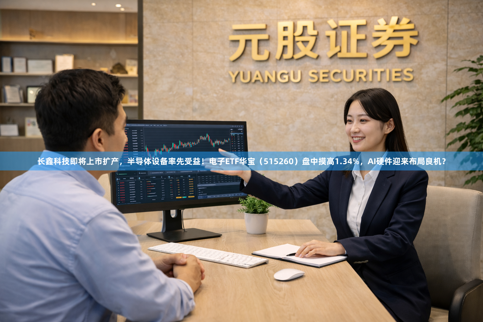 长鑫科技即将上市扩产，半导体设备率先受益！电子ETF华宝（515260）盘中摸高1.34%，AI硬件迎来布局良机？