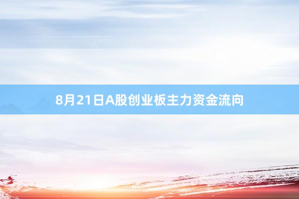 8月21日A股创业板主力资金流向